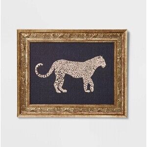 10” x 8” Cheetah Framed Wall Art Canvas Threshold Designed With Studio McGee New